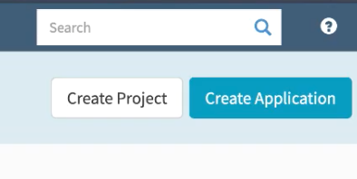 2.22 includes new buttons for creating an application and creating a project